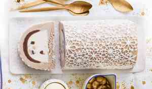 Bûche marron-vanille