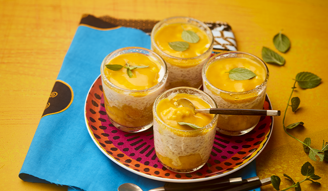 Sombi à la mangue (riz au lait crémeux à l'africaine)