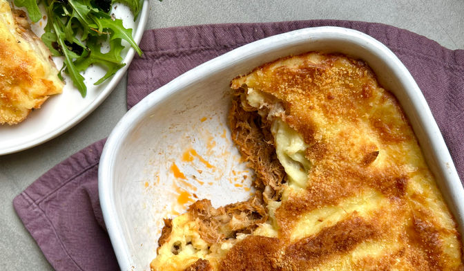 Le hachis aligot et pulled pork