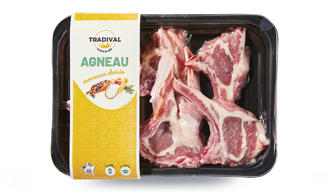6 côtelettes*** d'agneau à griller
