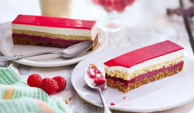 2 ENTREMETS FRAMB-VANILLE
