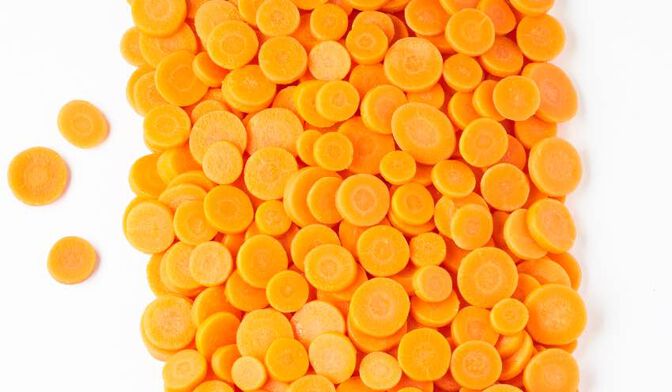 Carottes des Landes de Gasgogne en rondelles bio local