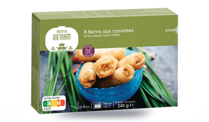 8 NEMS AUX CREVETTES 240G