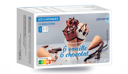 12 MINI CONES VANIL/CHOCO 12 MINI CONES VANIL/CHOCO