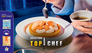 Saint-Jacques crues, carottes vanill&eacute;es et cr&egrave;me de corail par L&eacute;a