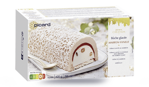 Bûche marron-vanille