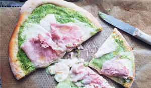 Pizzettes courgette-jambon