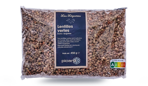 Lentilles vertes, cuites