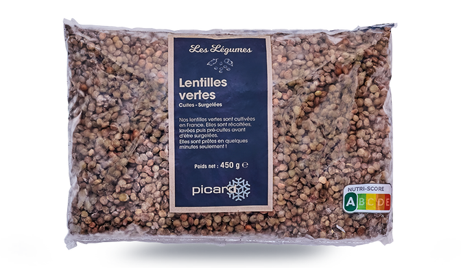 450G LENTILLE VERTE CUITE