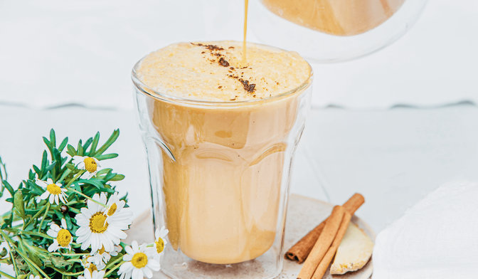 Tchaï latte à la patate douce