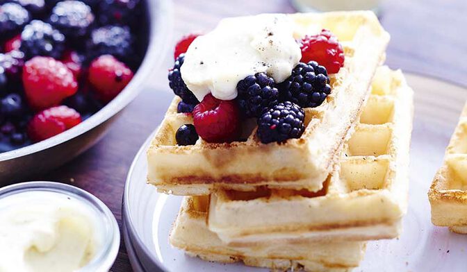 Gaufre express aux fruits rouges - Chez Requia