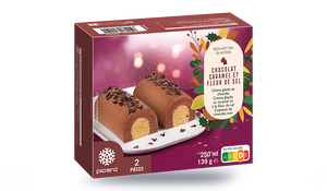 2 bûchettes glacées chocolat, caramel et fleur de sel