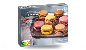 12 macarons, citron-spéculos-fruits rouges-chocolat