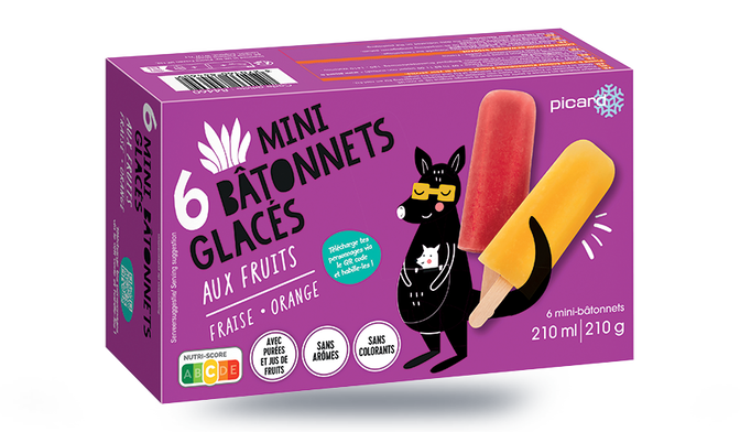 6 MINI BAT FRAISE ORANGE