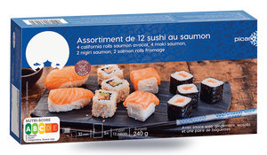 12 SUSHI SAUMON C.EVASION