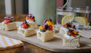 Mini-focaccias aux saveurs méditerranéennes