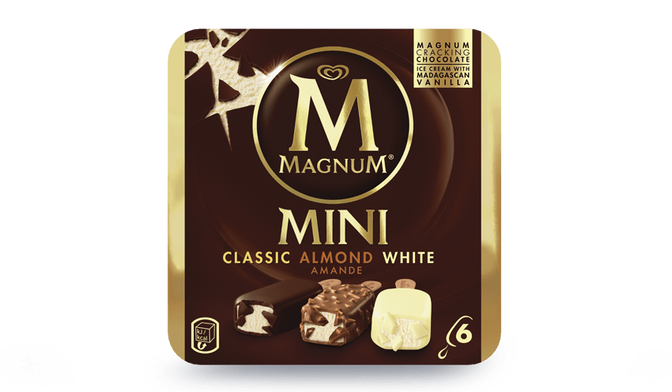 6 Mini Magnum Classic amande blanc