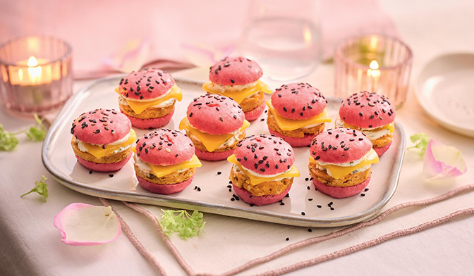 9 MINI BURGERS COLORFOOD