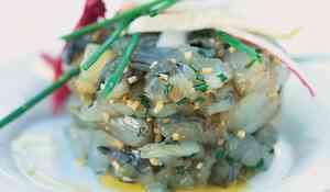 Tartare de crevettes au gingembre