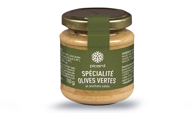 SPECIALITE OLIVES VERTES ANCHOIS 110G