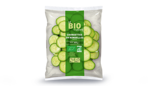Courgettes en rondelles bio, Italie