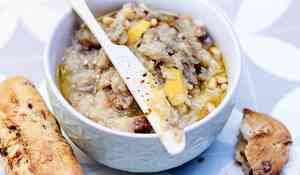 Rillettes d’artichaut au citron confit et champignons de Paris