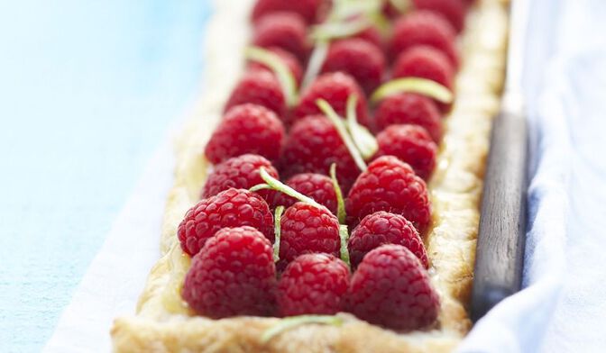 Tarte framboises et lemon curd
