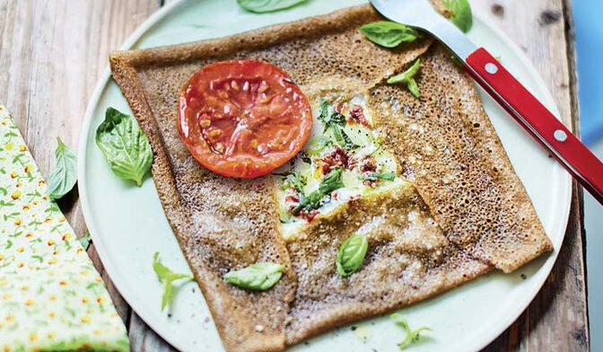 1 galette mozzarella tomate basilic bio