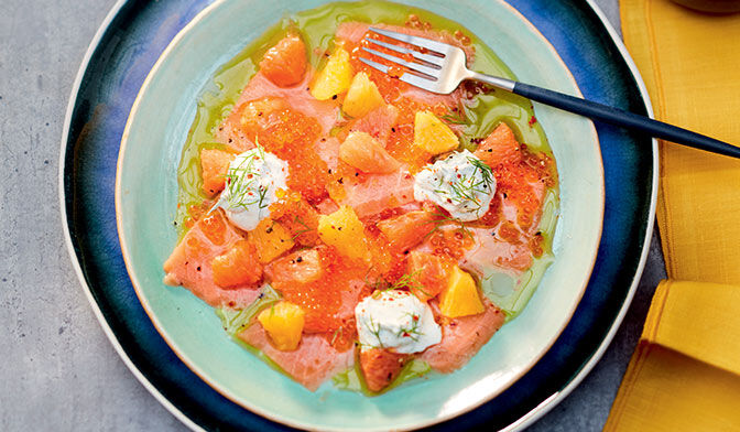 Carpaccio de saumon
