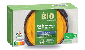 Purée potiron, carotte, maïs bio