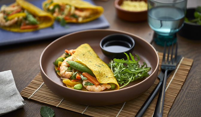 Bánh xèo aux crevettes
