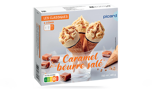6 CONES CARAMEL
