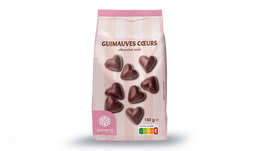 GUIMAUVES COEURS CHOCO NOIR