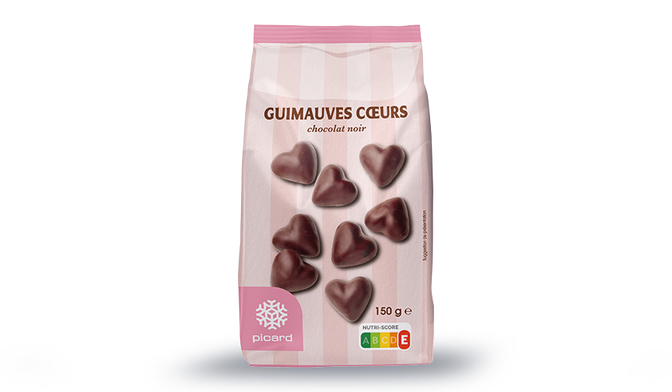 GUIMAUVES COEURS CHOCO NOIR