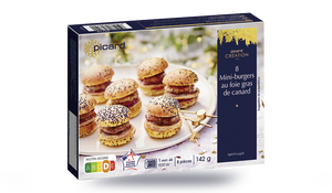 8 mini-burgers au foie gras de canard