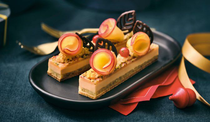 2 lingots au bloc de foie gras de canard à la pomme et au coing