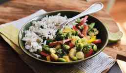 CURRY VERT LEG/RIZ VEGGIE