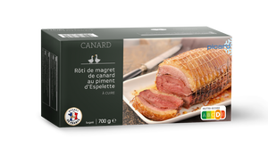 Rôti de magret de canard au piment d'Espelette