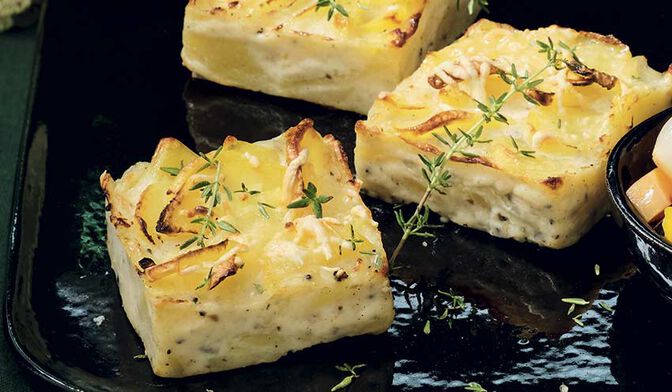 4 mini-gratins de pomme de terre à la truffe blanche d'été 1% (Tuber