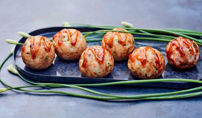 6 Takoyaki avec sauce okonomiyaki