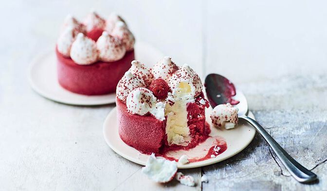 2 vacherins vanille-framboise