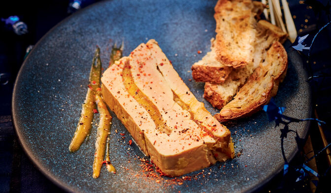 Plat terrine foie gras