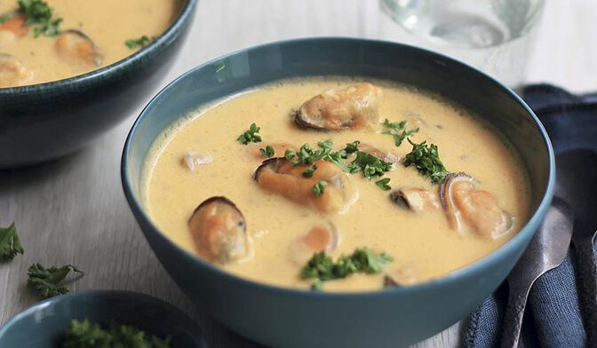 Crème de moules à la Thaï