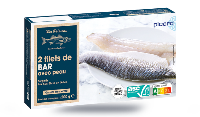 2 FILETS BAR A/PEAU ASC