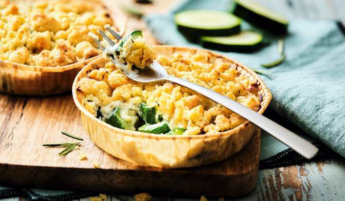 2 CRUMBLE COURGETTE THYM
