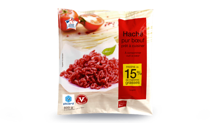 Haché pur boeuf prêt à cuisiner