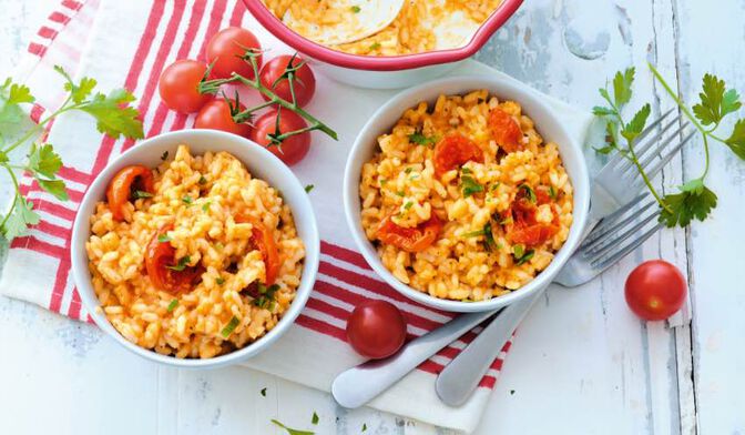 Risotto aux tomates et Parmigiano reggiano