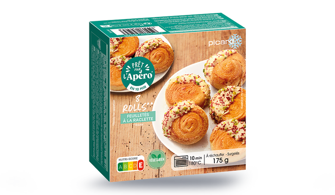8 rolls* feuilletés à la raclette