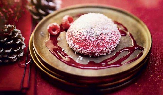 Petits dômes framboise coco