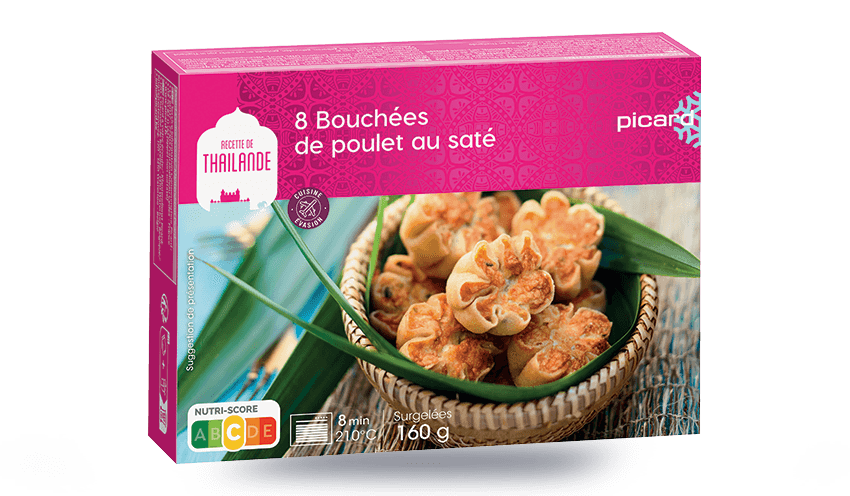 8 bouchées de poulet au saté 2 parts